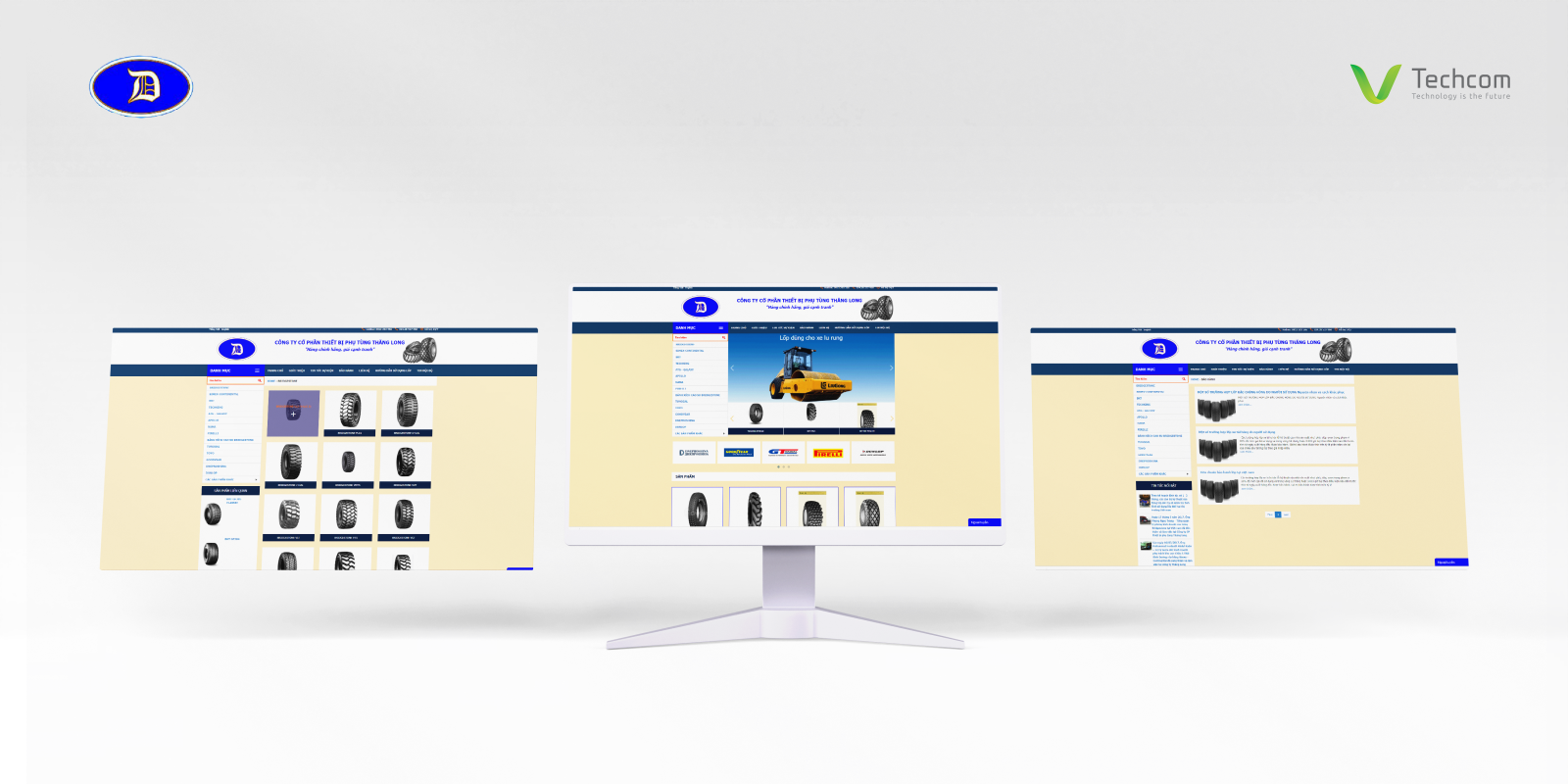 Website design project for Thang Long Equipment and Spare Parts Joint Stock Company