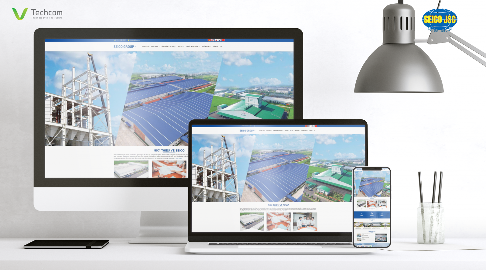 Website design project for SEICO (Steel Frame Building and Industrial Equipment Joint Stock Company)